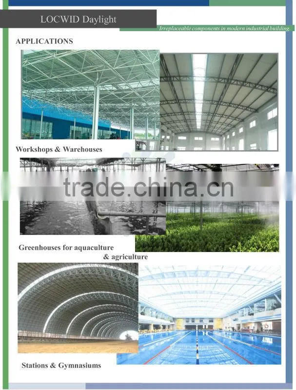 Locwid FRP/GRP fiberglass Daylight Sheet for roofing