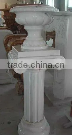 POLISHED ZIARAT WHITE MARBLE PEDESTALS