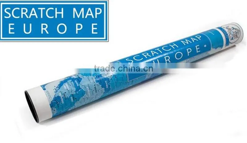 CT-749 World Map of Europe Fun essential tour map new European version of travel Map