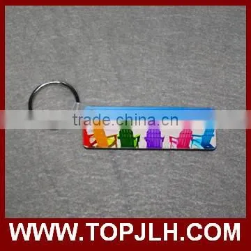 China Supplier Hot Sell Custom sublimation MDF keychain, Christmas keychain