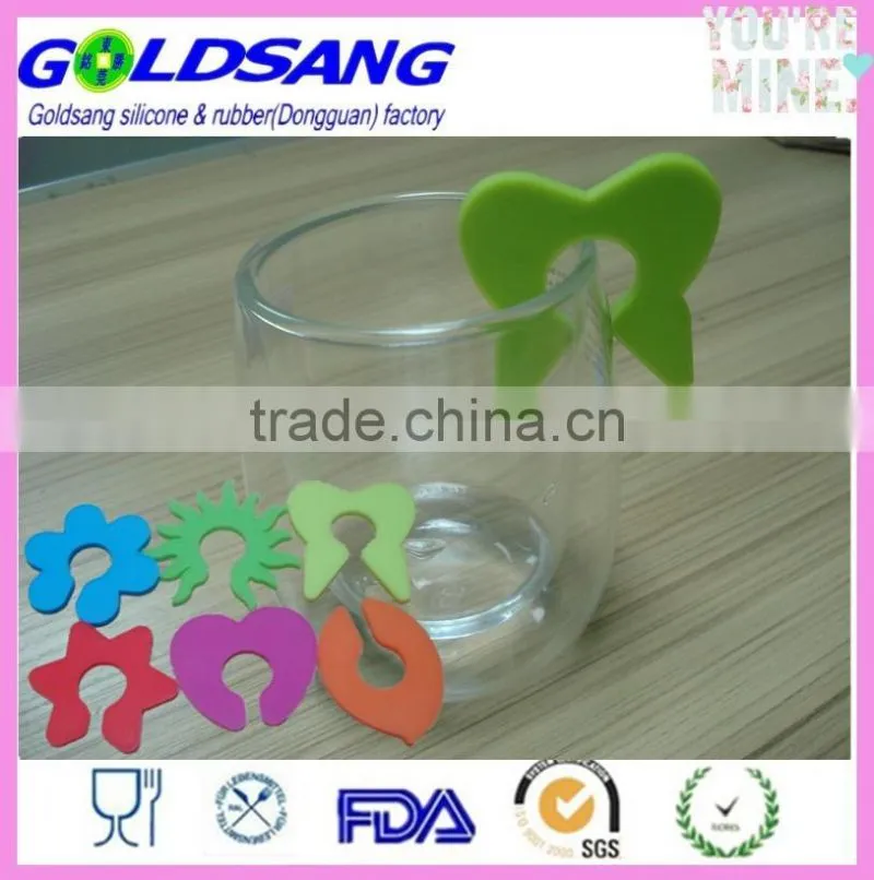 NEW Wine Glass Colorful Silicone Clips