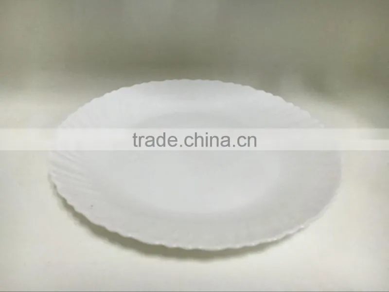 New opal tableware cheap white china plate