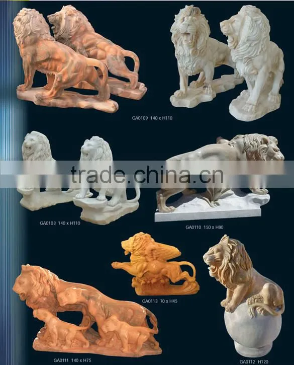 The black marble carving animal horse statue
