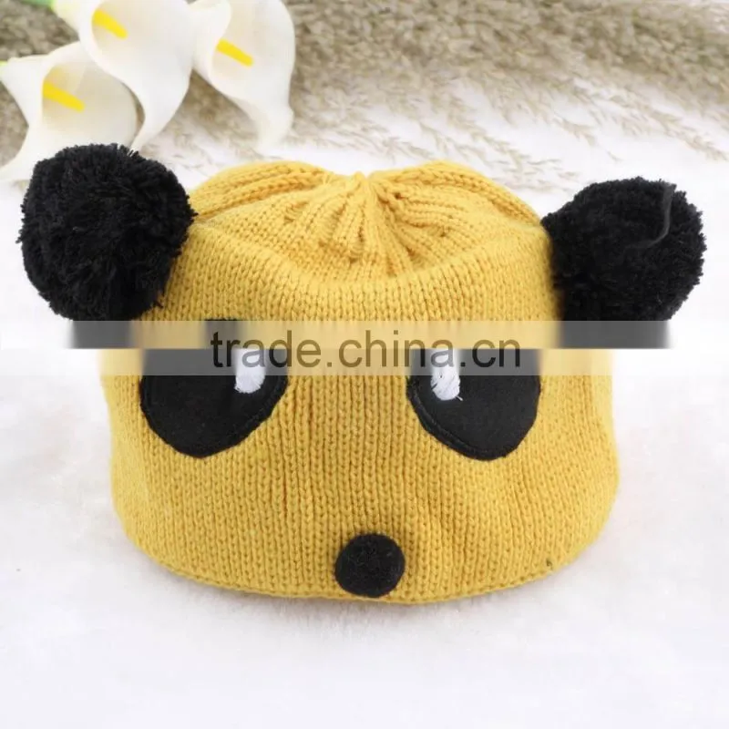 Lovely Animal Panda Baby Hats And Caps Kids Boy Girl Crochet Beanie Hats