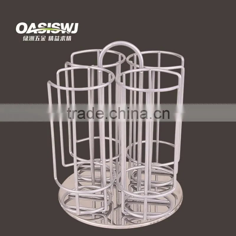 COFFEE CAPSULE HOLDER WITH STAINLESS STELL BASE