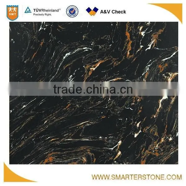 Cream artifical marble with crystal inside hot selling