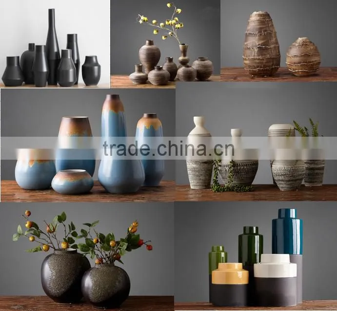 Home decoration china antique ceramic flower vase