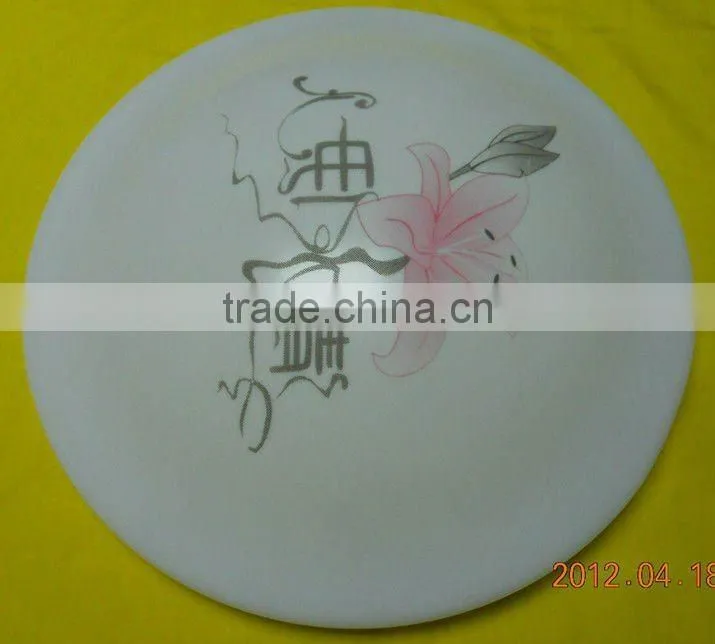 PVC vacuum forming suction plastic lampshade with classical style