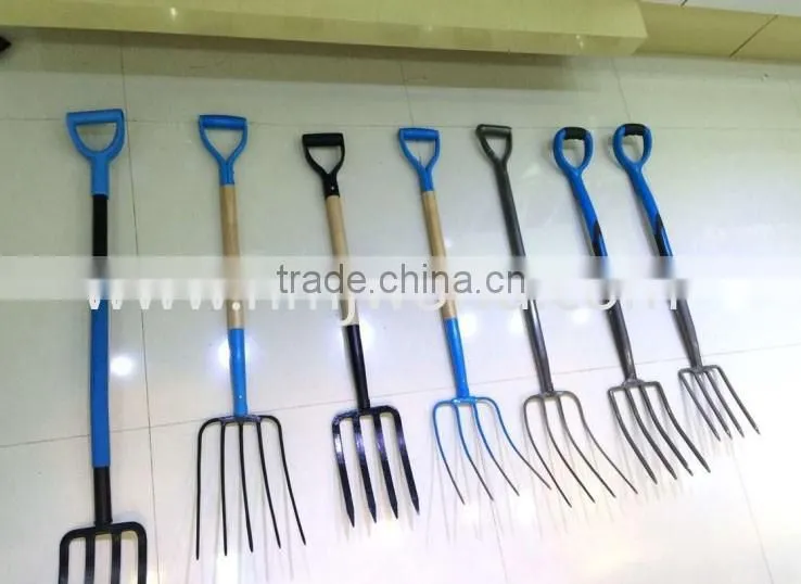 Wholesale more teeth steel fork with handle