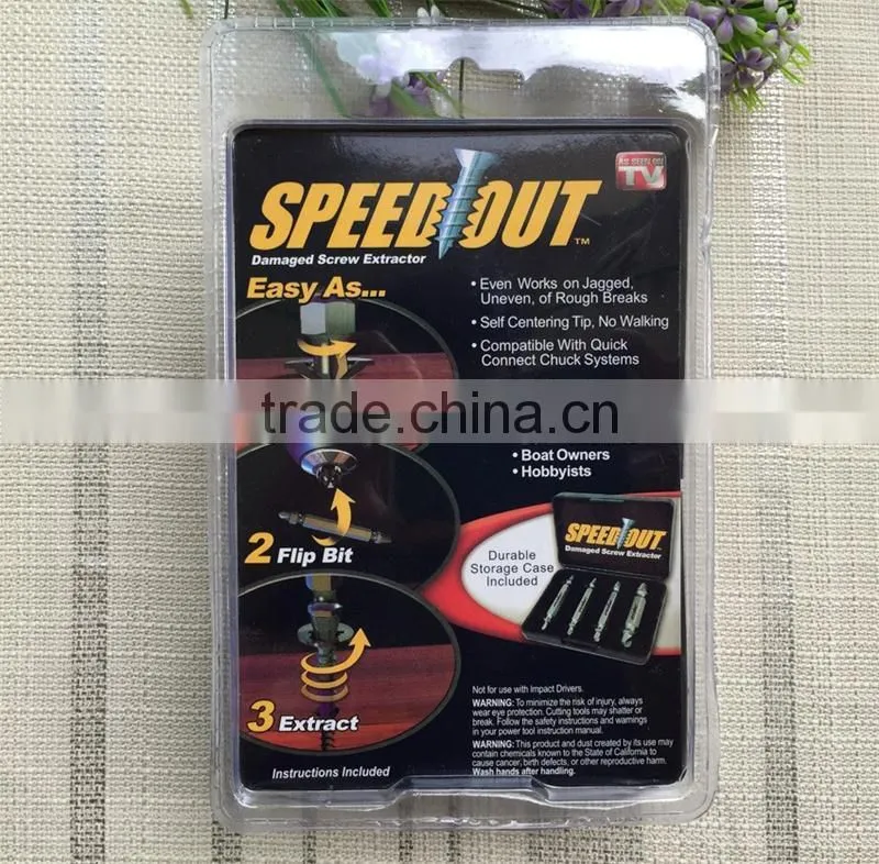 Double ended best broken screw extractor wood bolts hard head remover tool