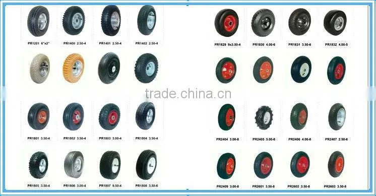 high quality pneumatic / air rubber wheel wheelbarrow wheel3.00-4 3.50/4.00/4.50-6-8