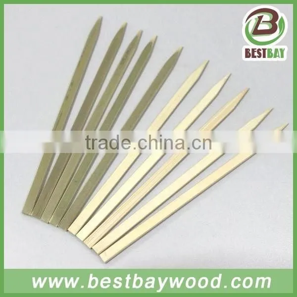 Flat green bamboo skewer Kebab Bamboo Skewers