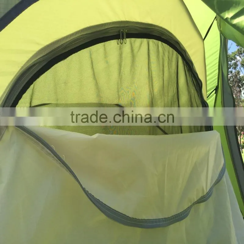 Green color camping tents 2 person waterproof use for 4 season