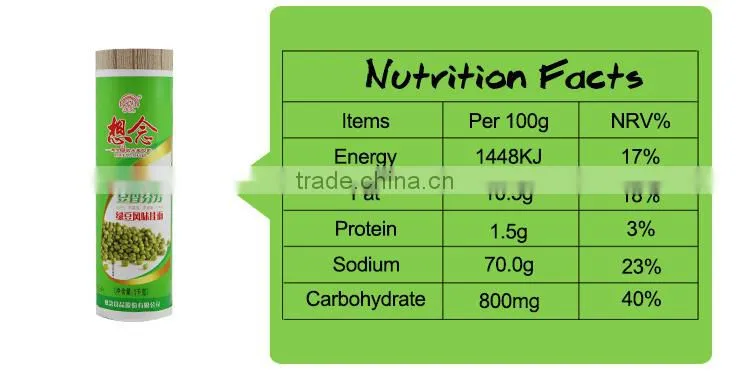 Xiang Nian Brand Wholesale Instant Dried Noodles 1000g Mung Bean Noodle