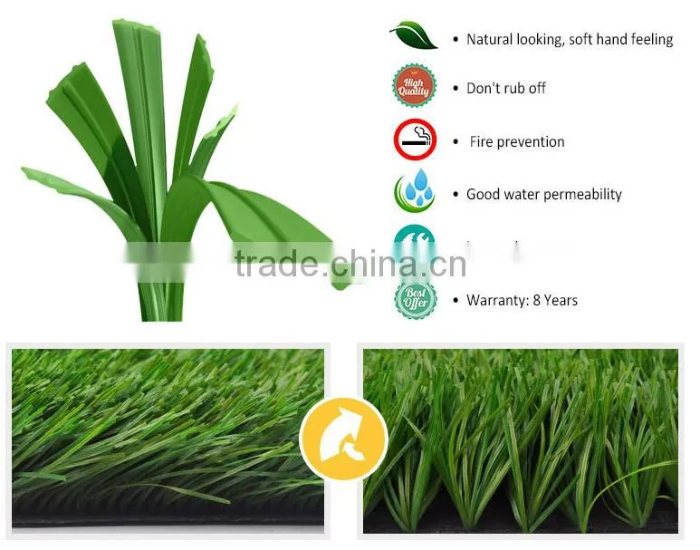 plastic artificial grass turf by wuxi city Green Lawn