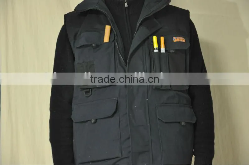 sandstone mock-neck Vest, soft shell vest