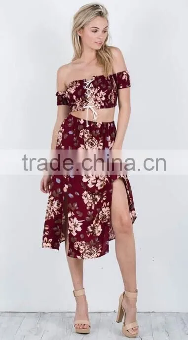 2017 Fashion Summer new dress for Floral Print