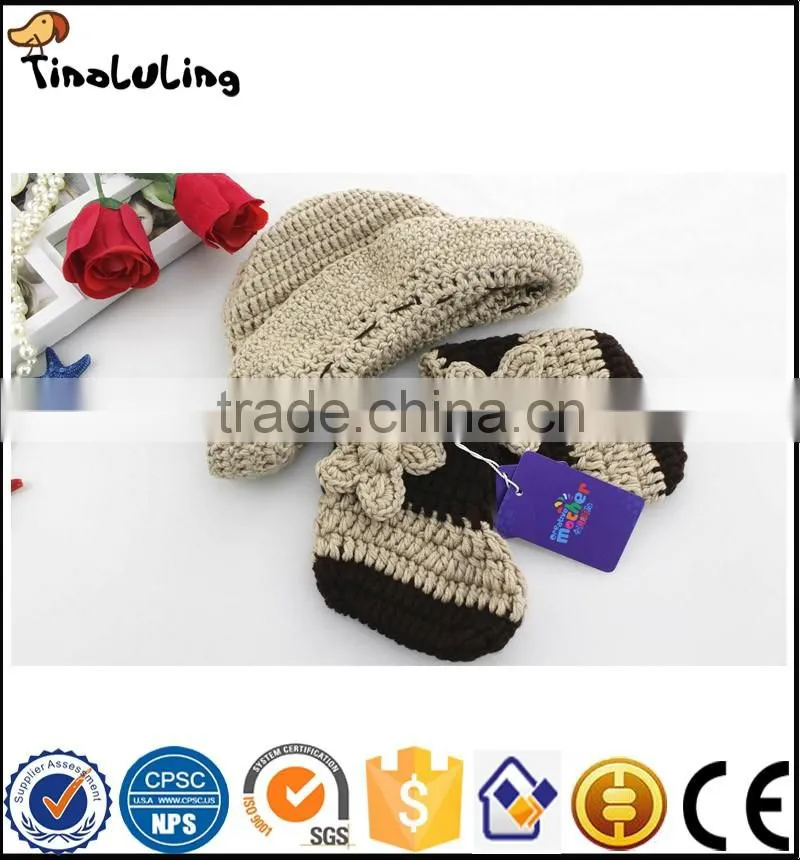 NPT48 Tinaluling 2017 new style cowboy hats and shoes newborn baby photography props