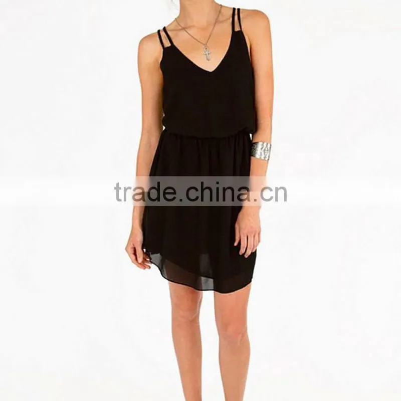 Summer Women Dress New Design Sleeveless Short Dress