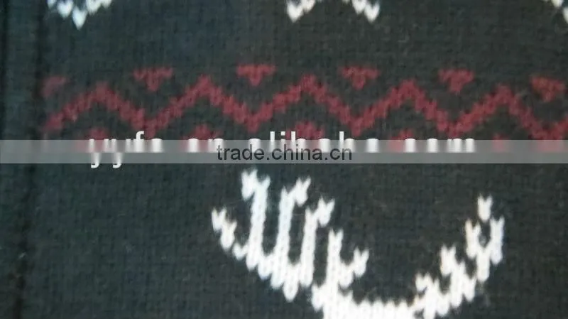 Dear pattern hood design 100% acrylic pullover knitted sweater