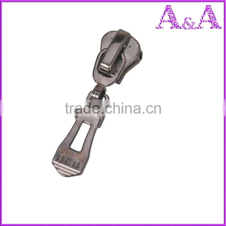 #5 plastic nickel black slider A/L