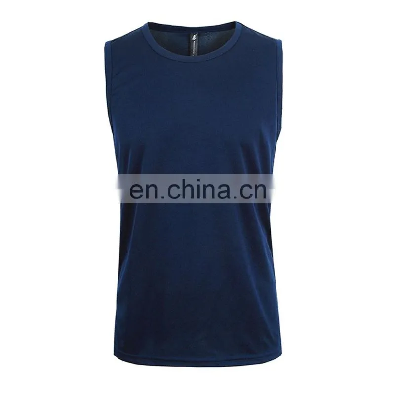 Wholesale Custom mesh sleeveless 100% polyester dry fit shirts