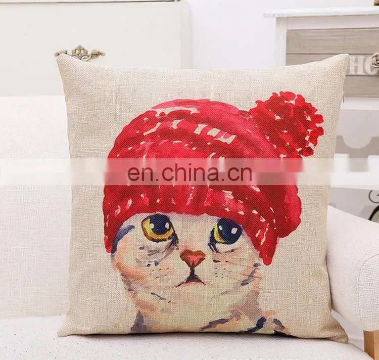 2016 Cat Pillow Decorative Throw Pillow Cushion Cover