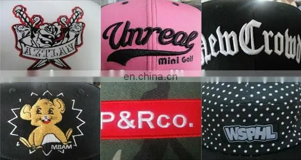 Hot sale flat brim custom floral private label hat