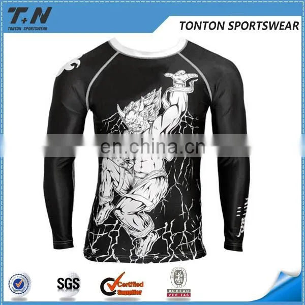 printing design your own long sleeve rash guard