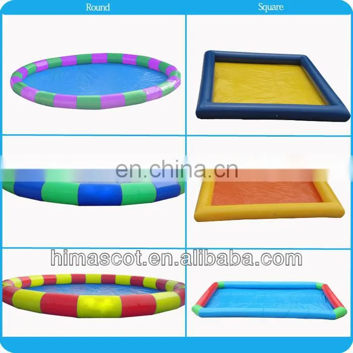 Green and White 10mL*8mW*1.2mH 0.6mm pvc inflatable swiming pool adult size inflatable pool