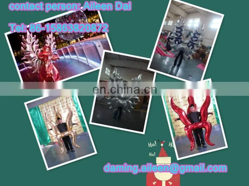 led halloween carnival inflatable stage show costume