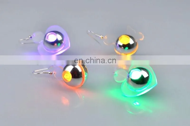 Korea led flashing ear-drop with colorful lighting