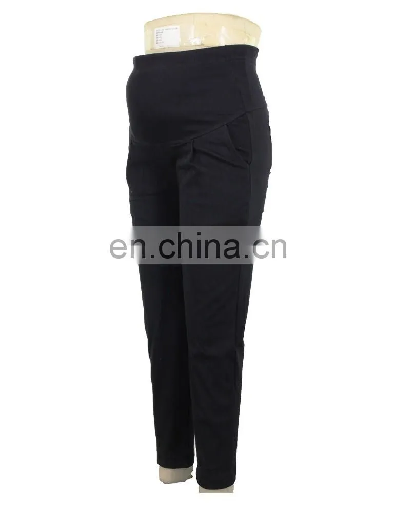 Direct Factory Cotton Twill with Rib Waist Pregnant Women Pant