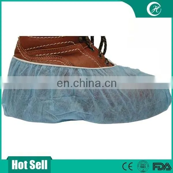 handmade PP nonwoven shoe cover with double elastics