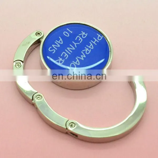 Printed logo metal Custom handbag hanger