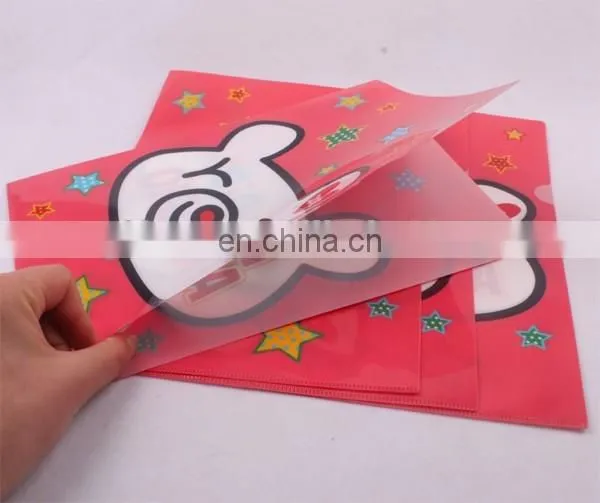 L shape and PP Plastic Material plastic file folder