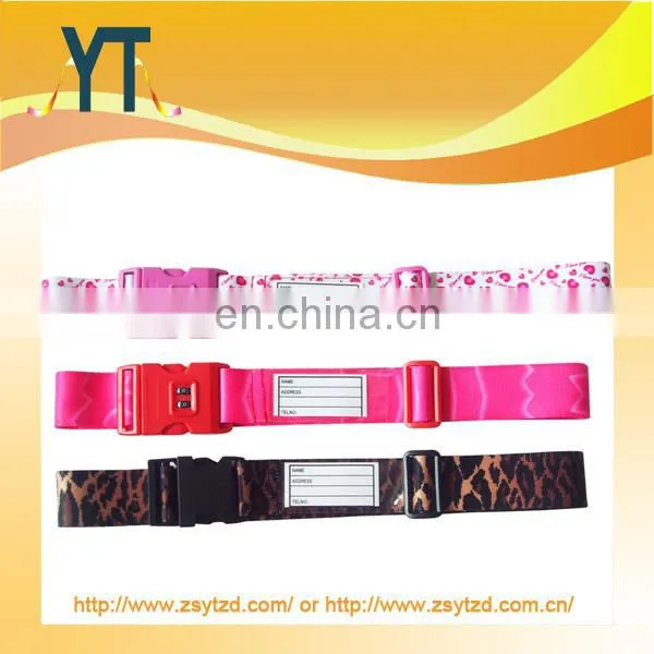 Special metal buckle luggage belt/bagages/bagstrap with logo metal buckle
