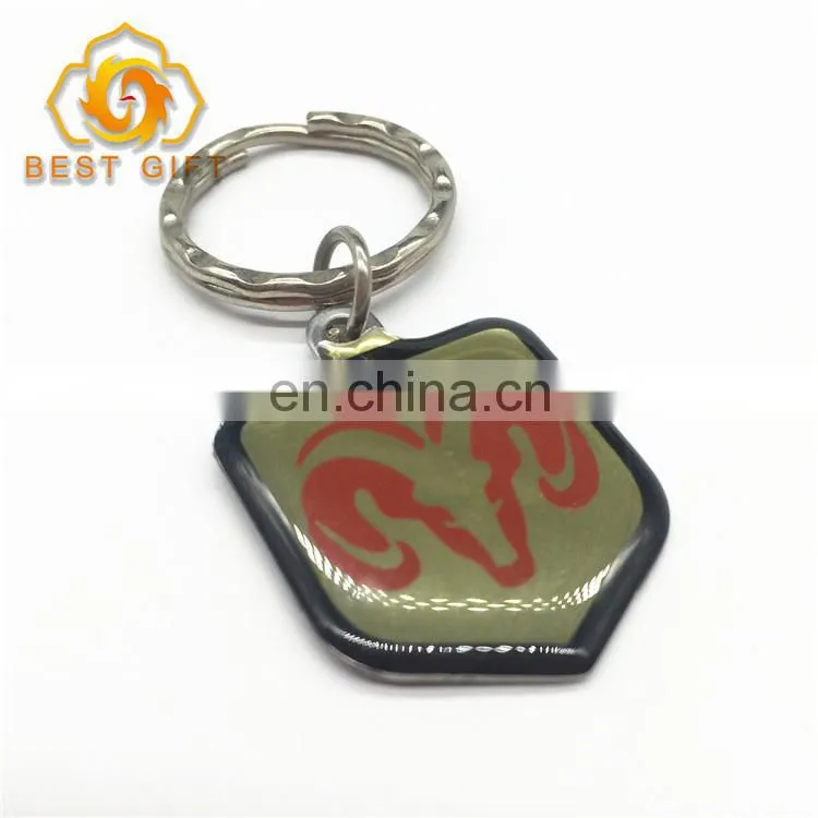 Souvenir Customized Epoxy Design Metal Keychain