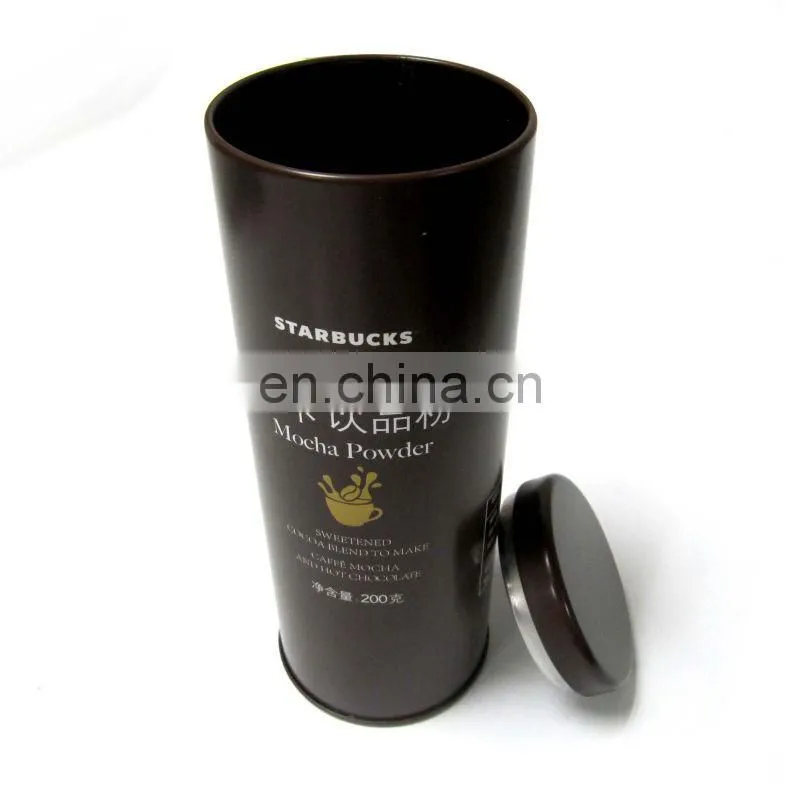 Round coffee tin