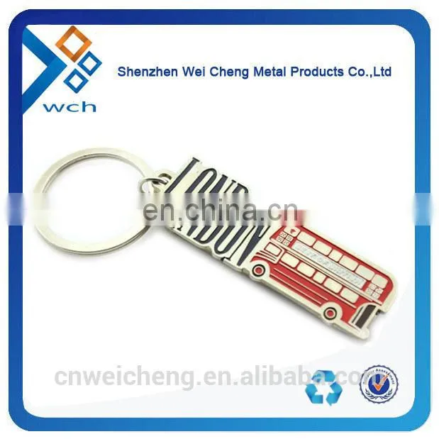 engraved logo heart shape keychain