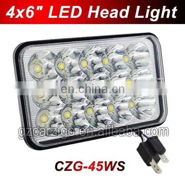 CZG-4645 super bright made in china best price spot 6X4" 45w LED head light from Carzigo factory