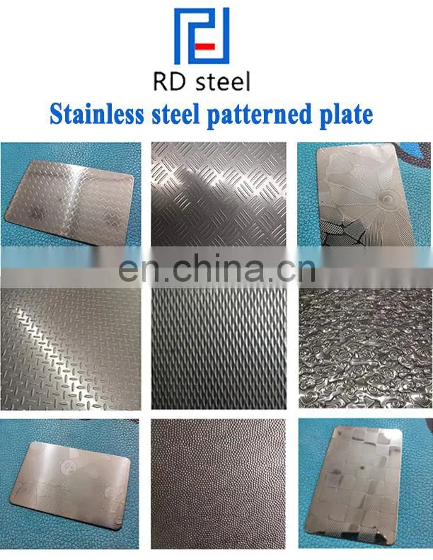 Decorative steel sheet 310 stainless steel Lentil pattern plate