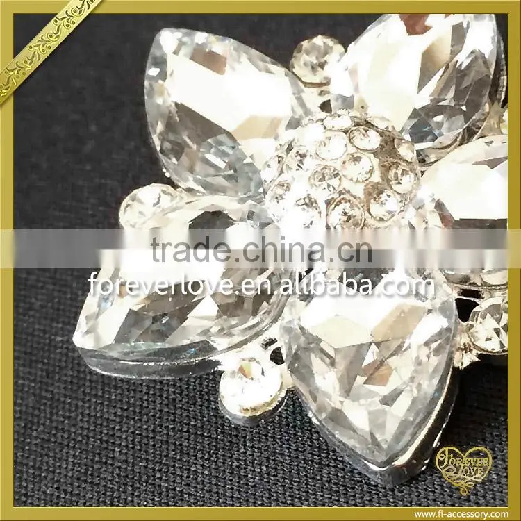 Hot Selling brooch for wedding invitations Crystal Rhinestone brooch FB032