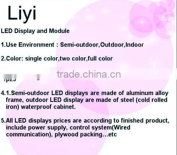 2014 popular p10 led display module smd led pcb module