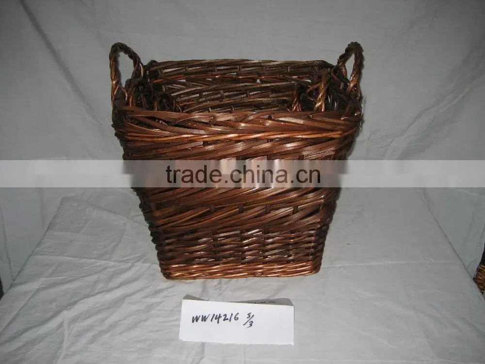 High quality wicker laundry basket and storage basket Easter basket type