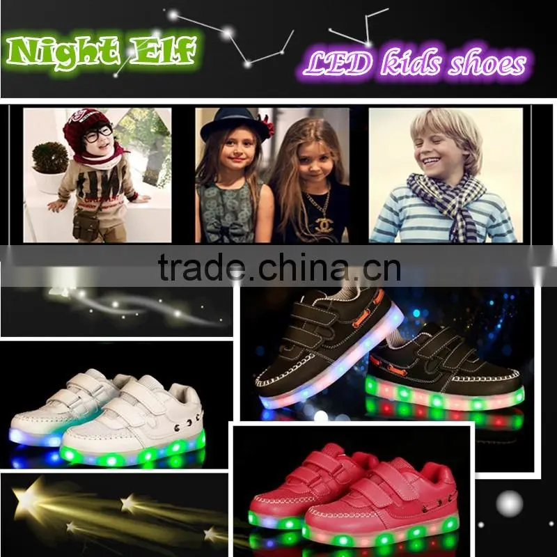 Shoes Kid 2016 Kid Shoes led Luminous Light Up Shoes for Kid With High Quality