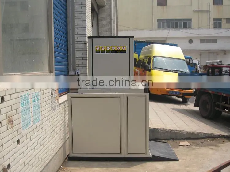1 - 8m Wheelchair Lift For Disabled People / Home Use Small Elevator