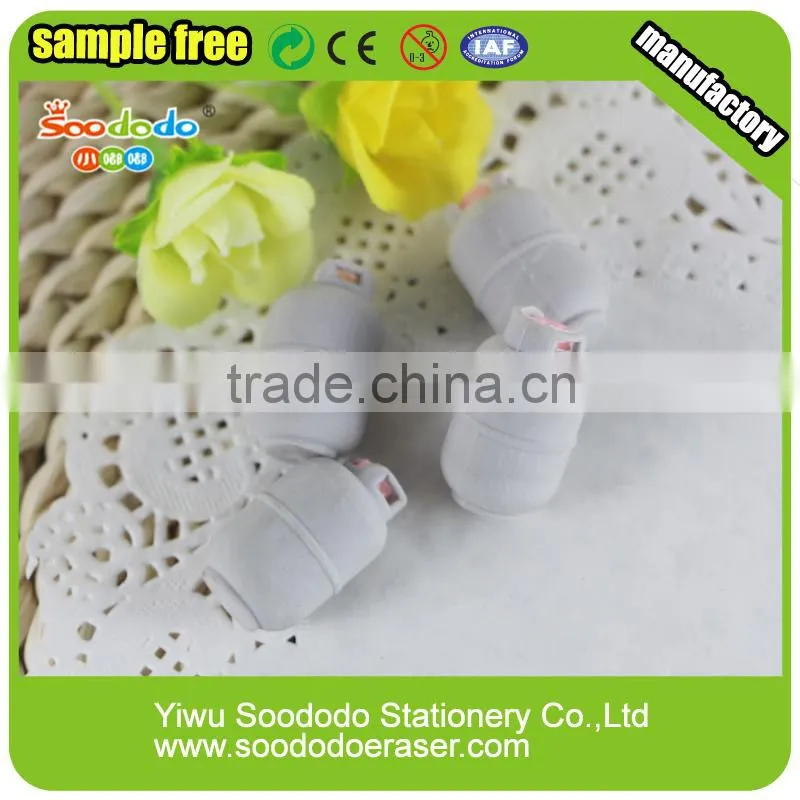 3d pvc rubber toy excavator eraser