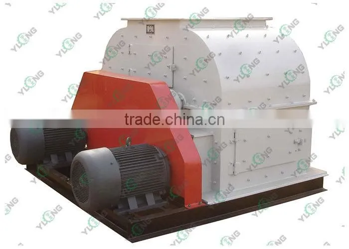 Horizontal Chain Organic Fertilizer Straw Hammer Mill Crusher 5-10ton / h