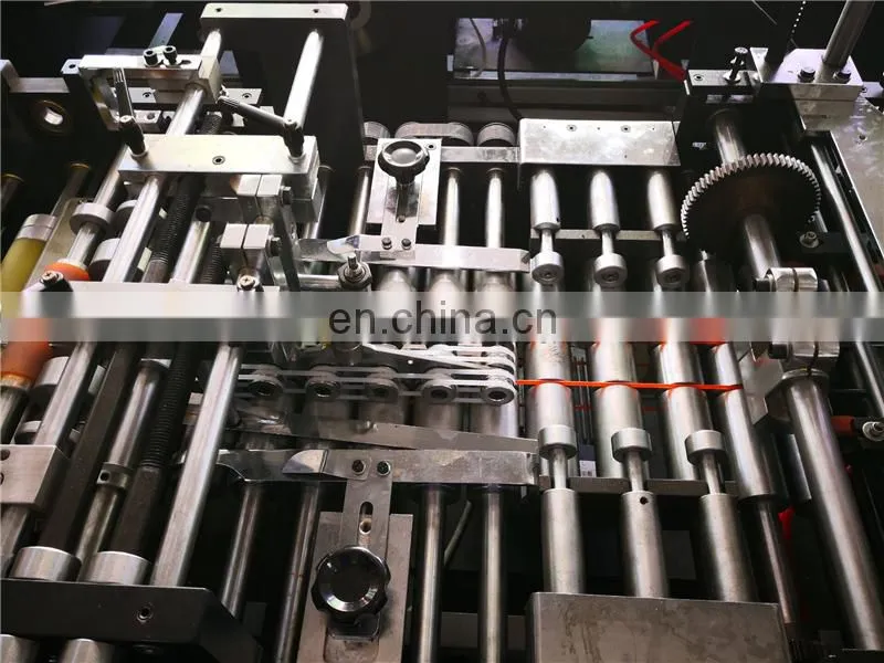 ZF80 Automatic Zigzag Eyeglass Paper Envelope Folding and Gluing Machine, M fold Lens Bag Pasting Making Machine
